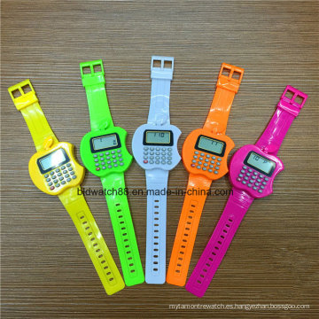 Reloj promocional de los cabritos de Digitaces Relojes formados Apple de la calculadora para los niños